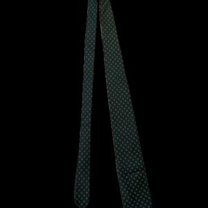 Talbott for Mobley and Sons Men's Necktie, Blended Silk, Green Geometric, 3in.